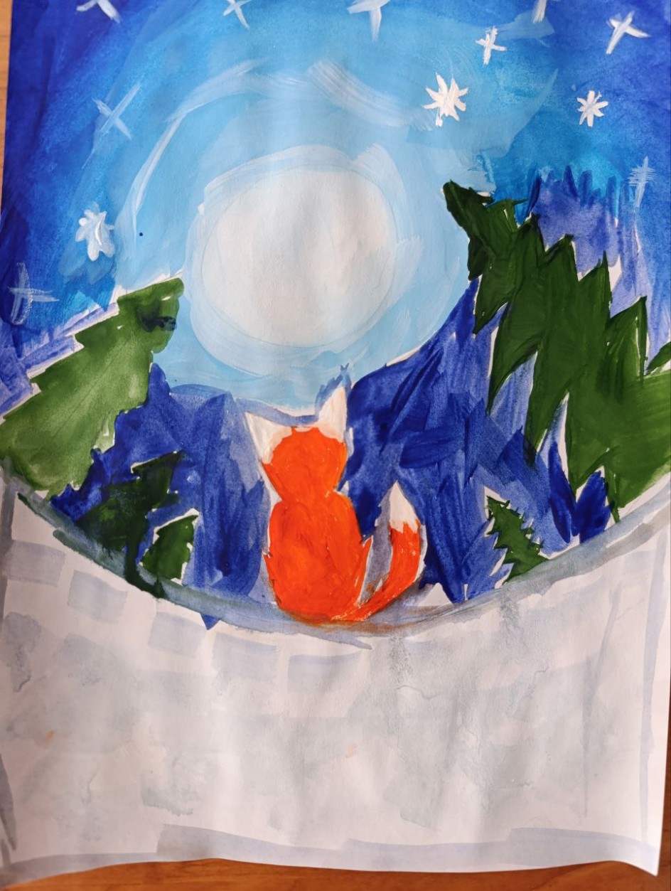 Зимняя сказка для лисички