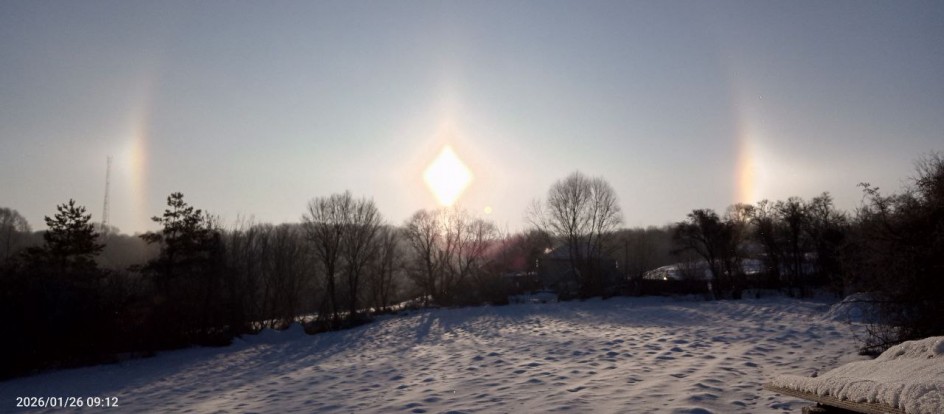 Я видел чудо! Гало - зимняя радуга.