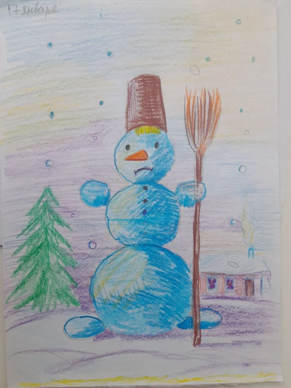 Я слепил снеговика