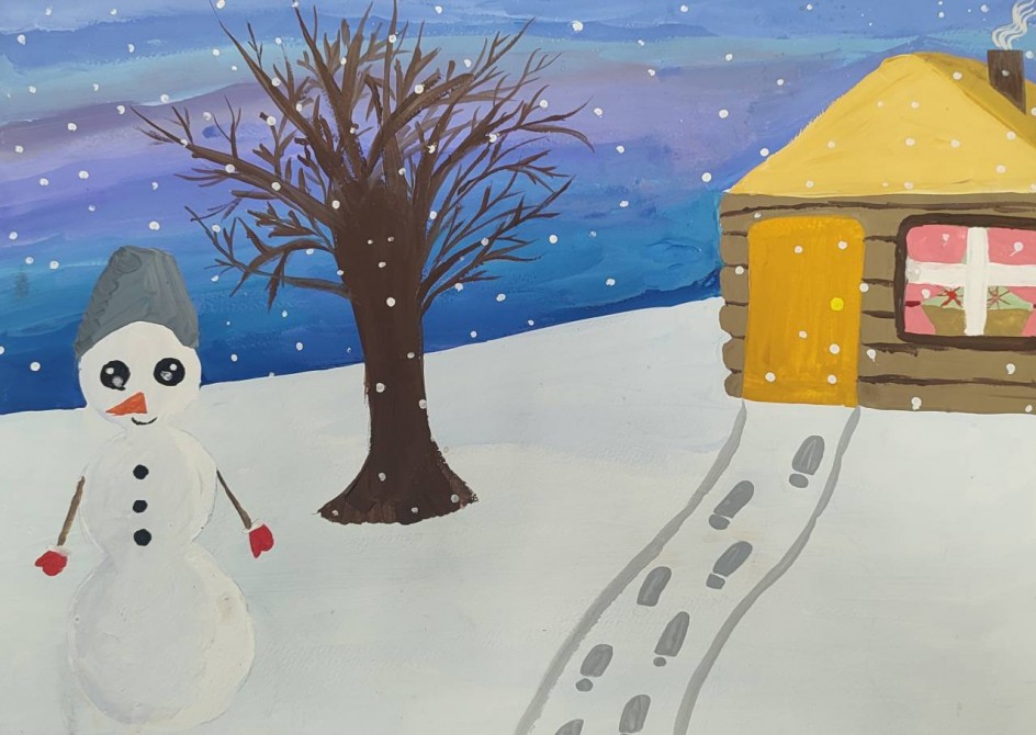 Зима в деревне