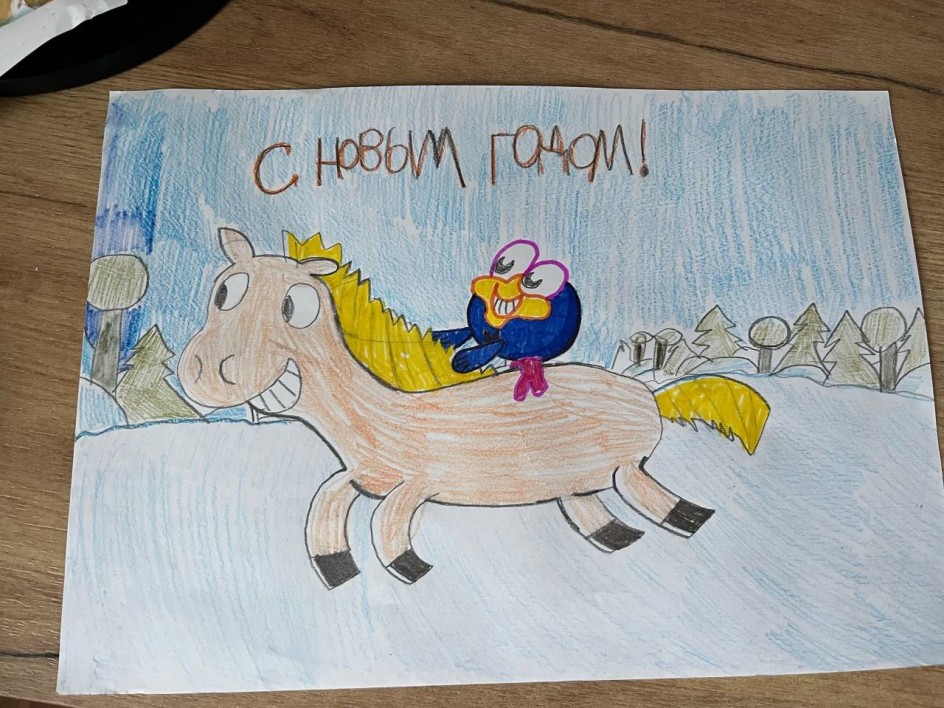 Новогодняя лошадка