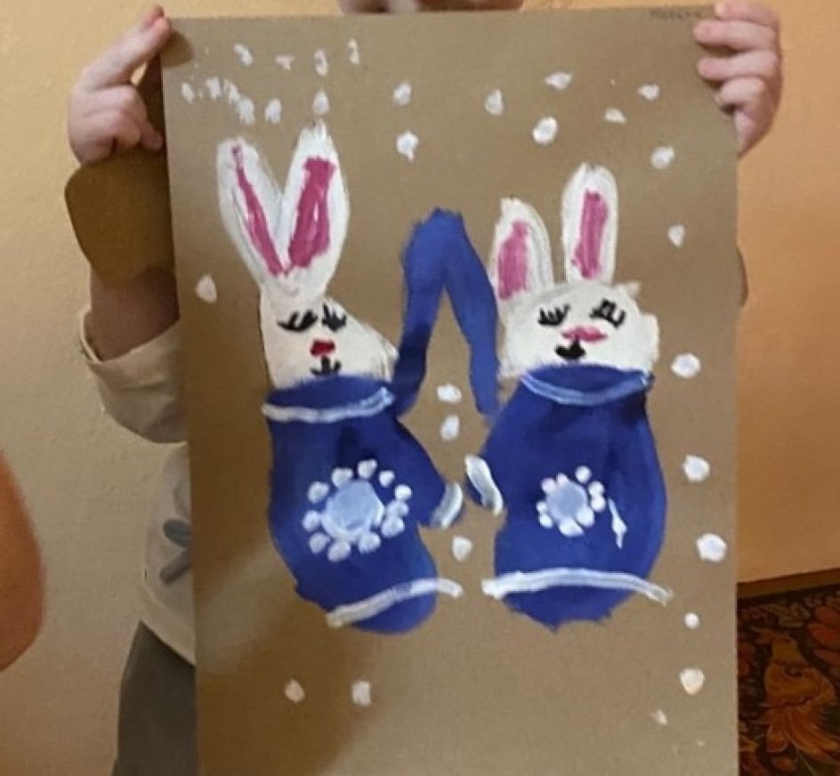 Зайки в рукавичках