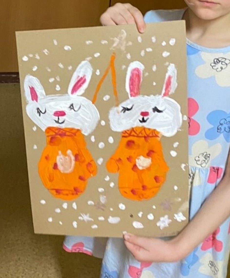 Зайки в рукавичках