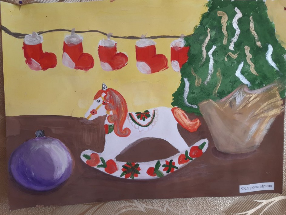 Новогодняя лошадка