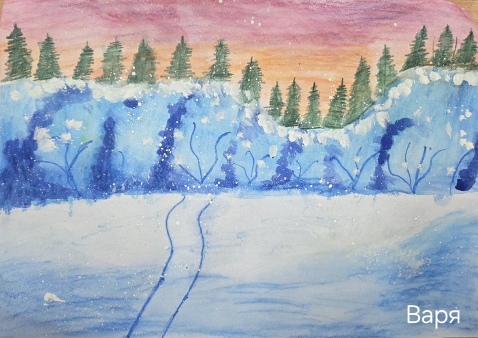 Зимний пейзаж.