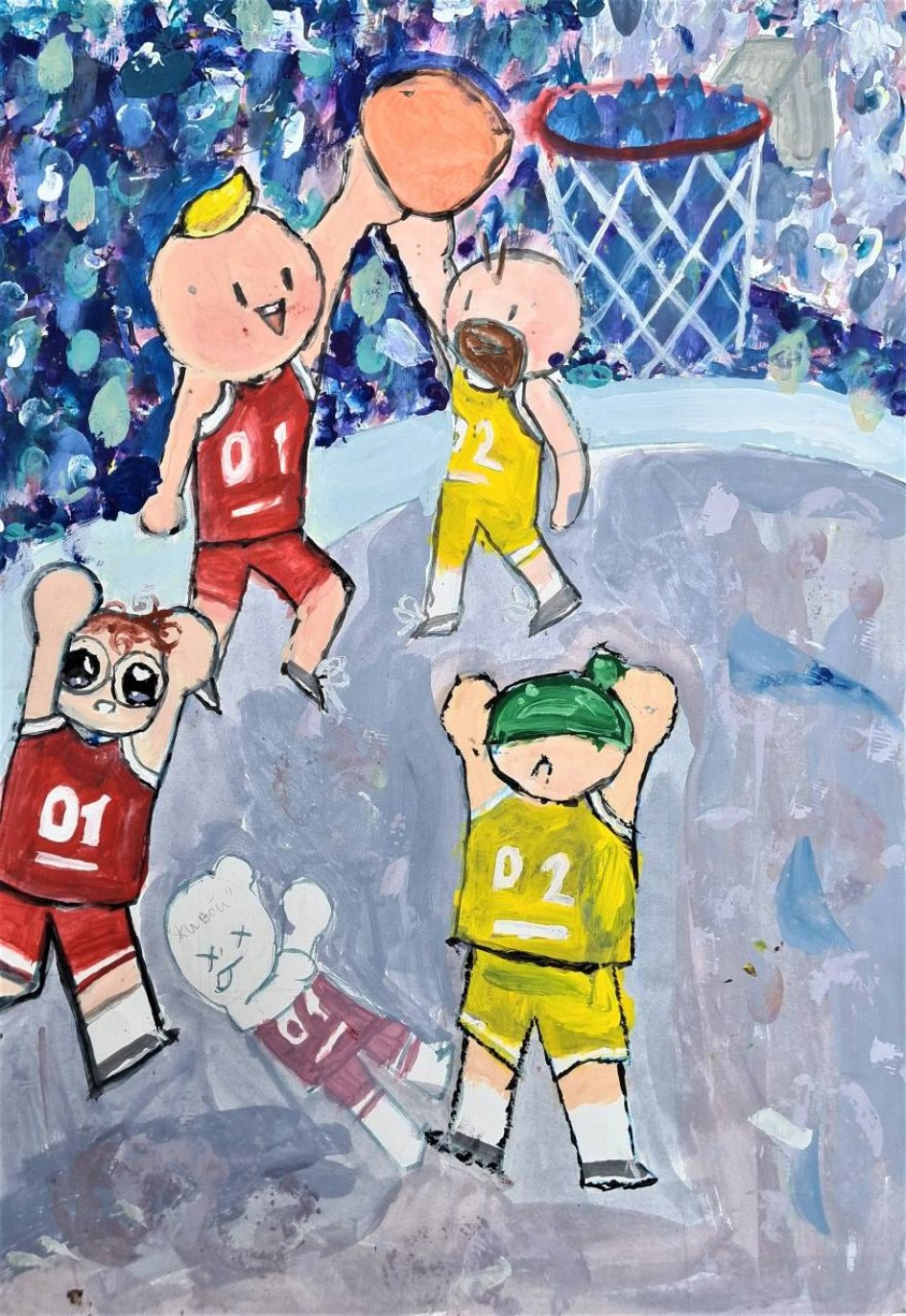 Соревнование по баскетболу