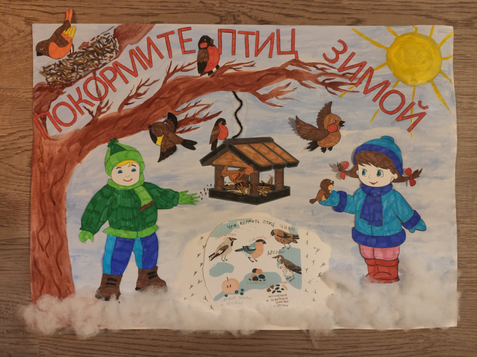 Покормите птиц зимой
