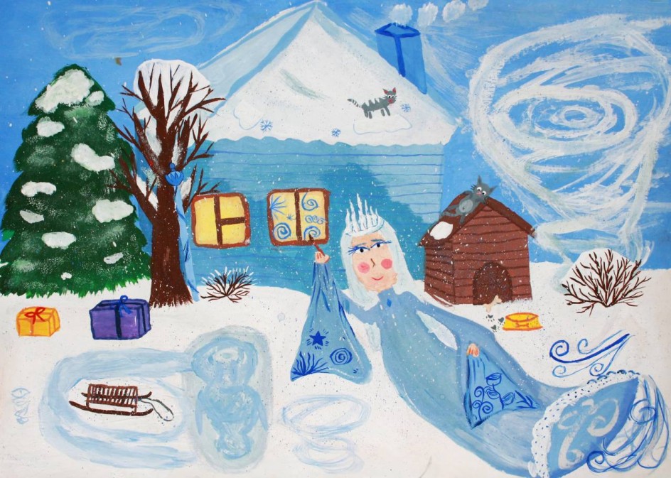 Рассыпала Лукерья серебряные перья