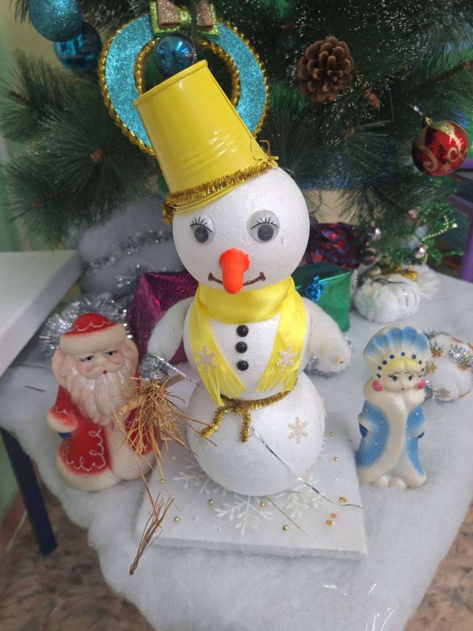 "Добрый, веселый снеговик"