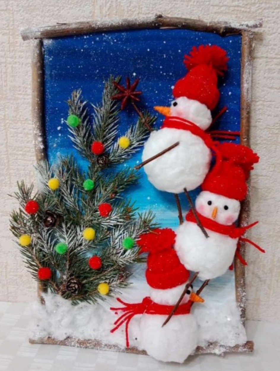 Новогодние снеговики