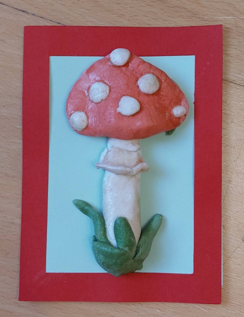 Мухомор в лесу