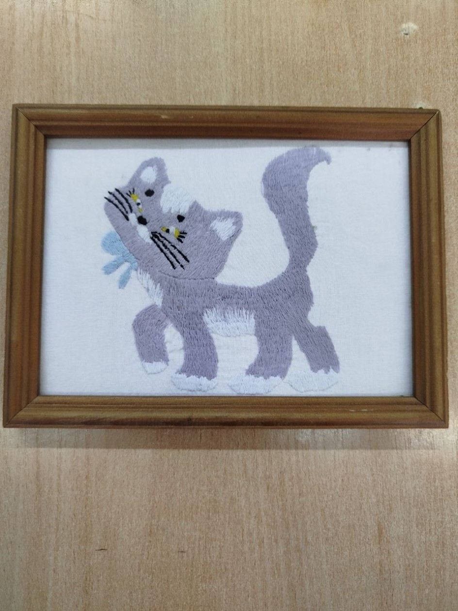 Вышивка "Котик"