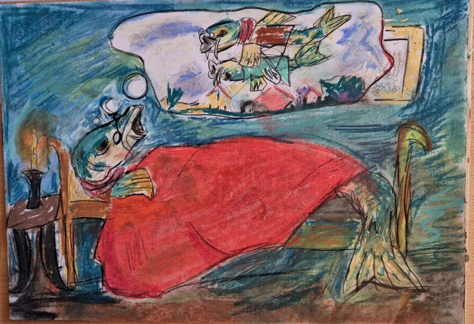 Иллюстрация к сказке "Премудрый пискарь"