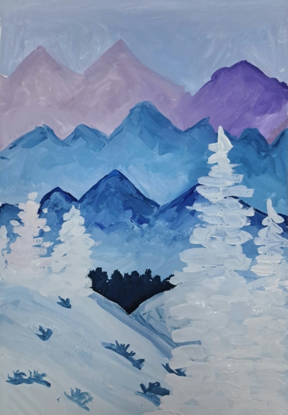 Зима в горах.