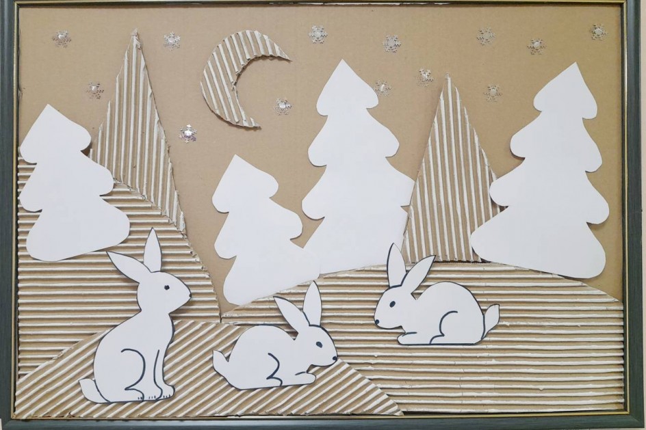 Зайчики в лесу