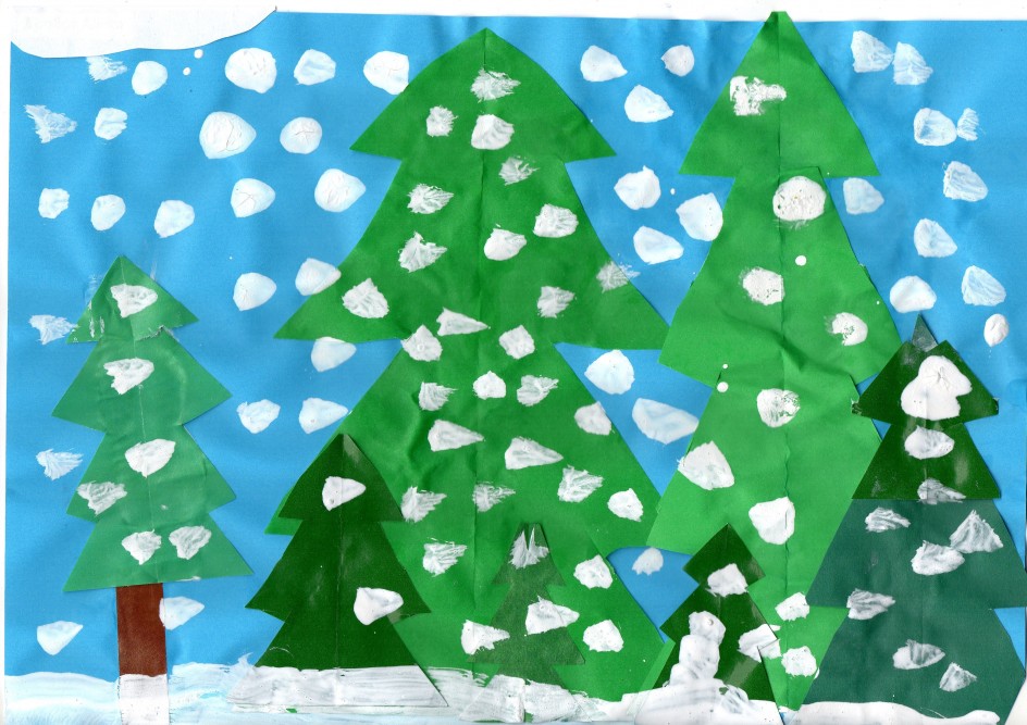 Ели в снегу