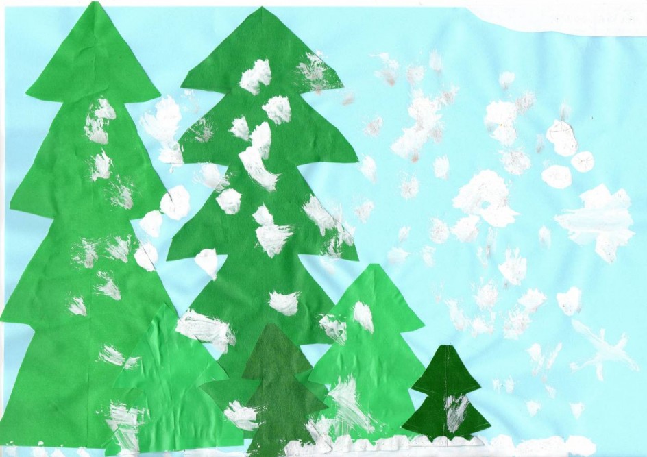 Заснеженный ельник