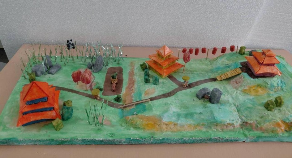 макет  "Китайский пейзаж"