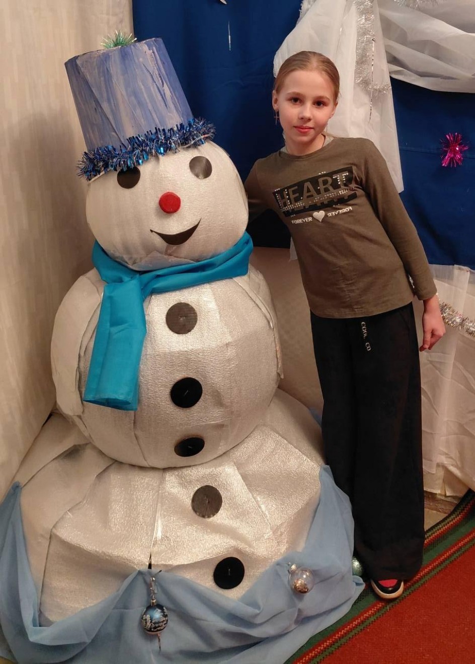 Тряпочный   "Снеговик" ... и в доме не тает...