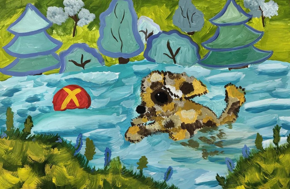 "Как Томка учился плавать"