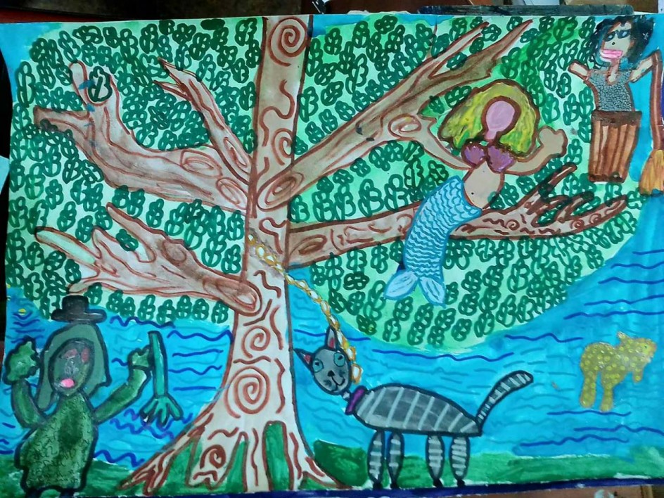 " У лукоморья дуб зелёный...."