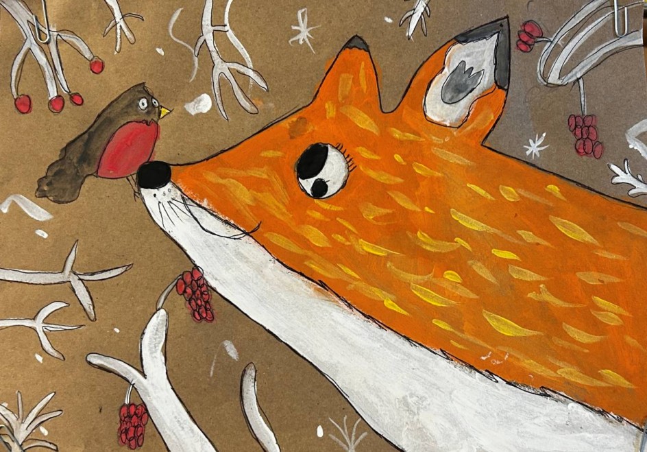 Зима в лисьем царстве