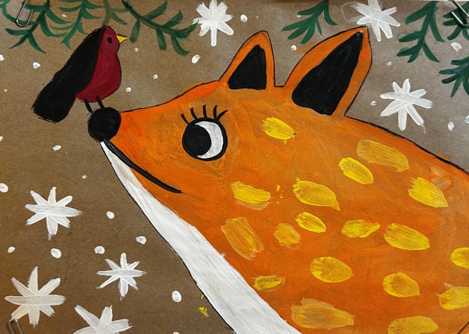 Зима в лисьем царстве