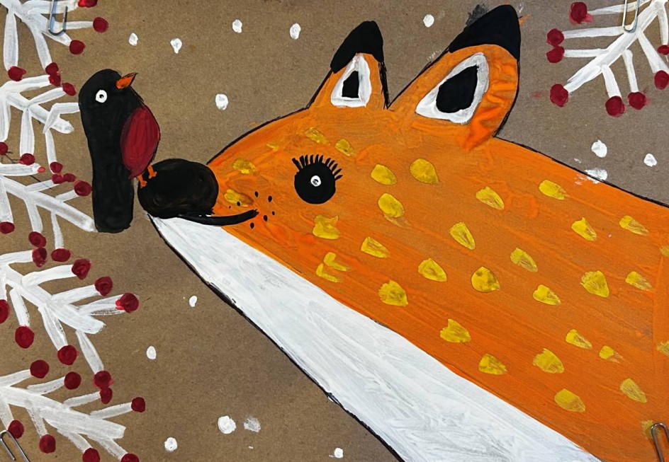 Зима в лисьем царстве