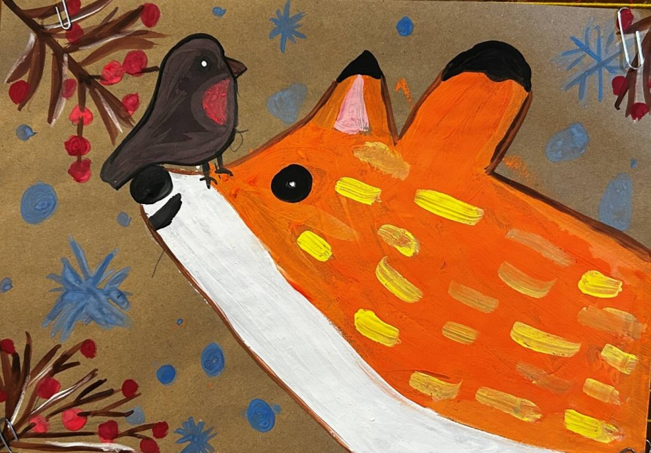 Зима в лисьем царстве