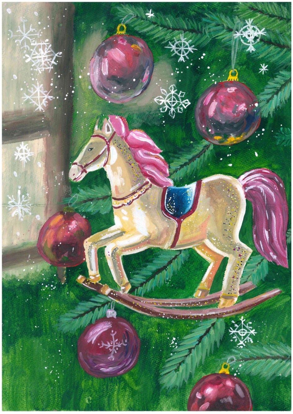 Новогодняя лошадка