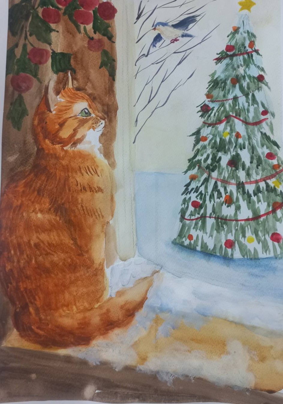 Ёлка во дворе