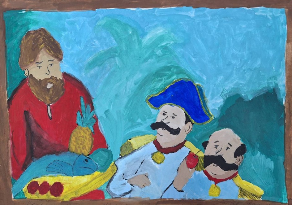 Сатирическая сказка "Повесть о том, как один мужик двух генералов прокормил"