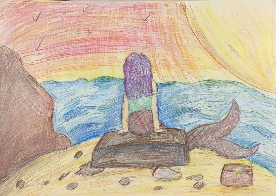 "Русалка на камнях"