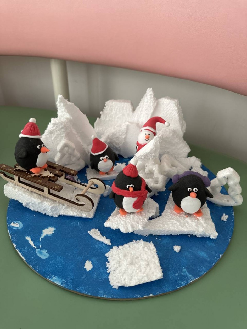 Пингвинята и их зимняя радость