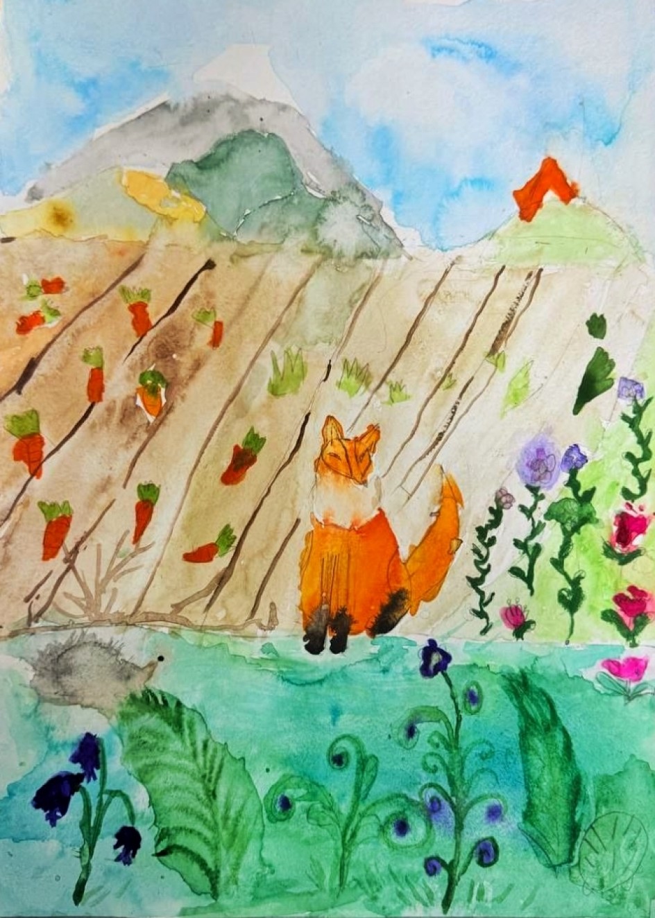 Лиса в огороде