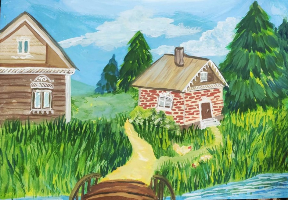 Деревушка у реки