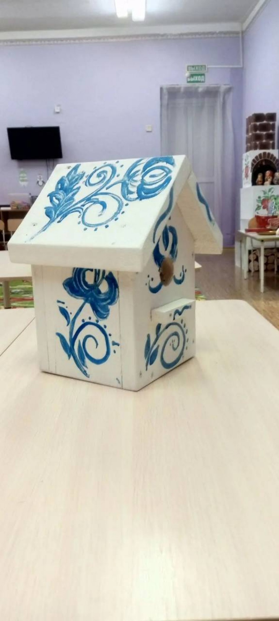 Скворечник-гжель