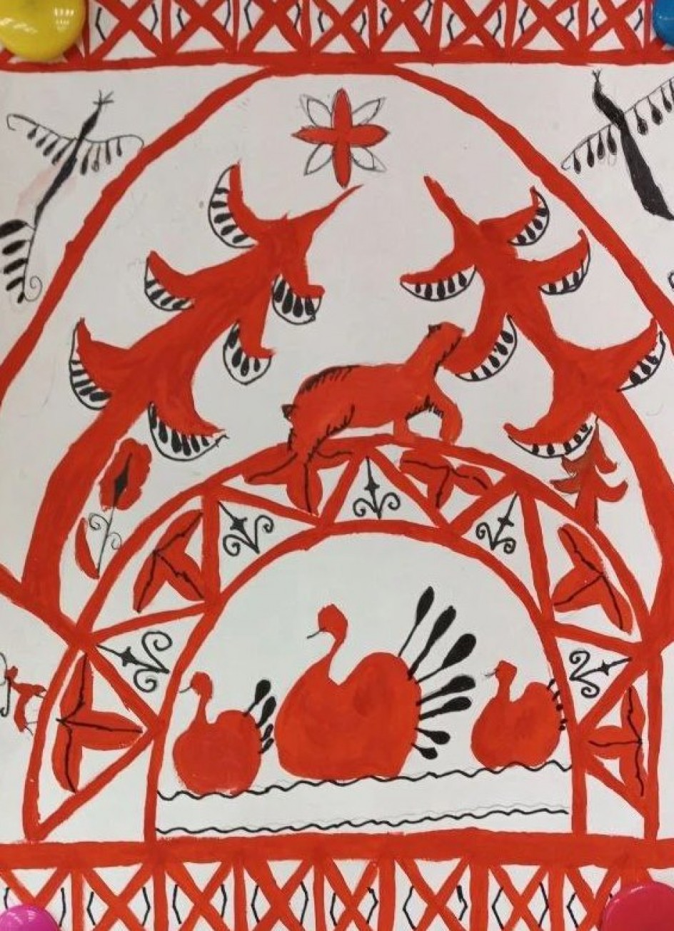 Мезенская роспись