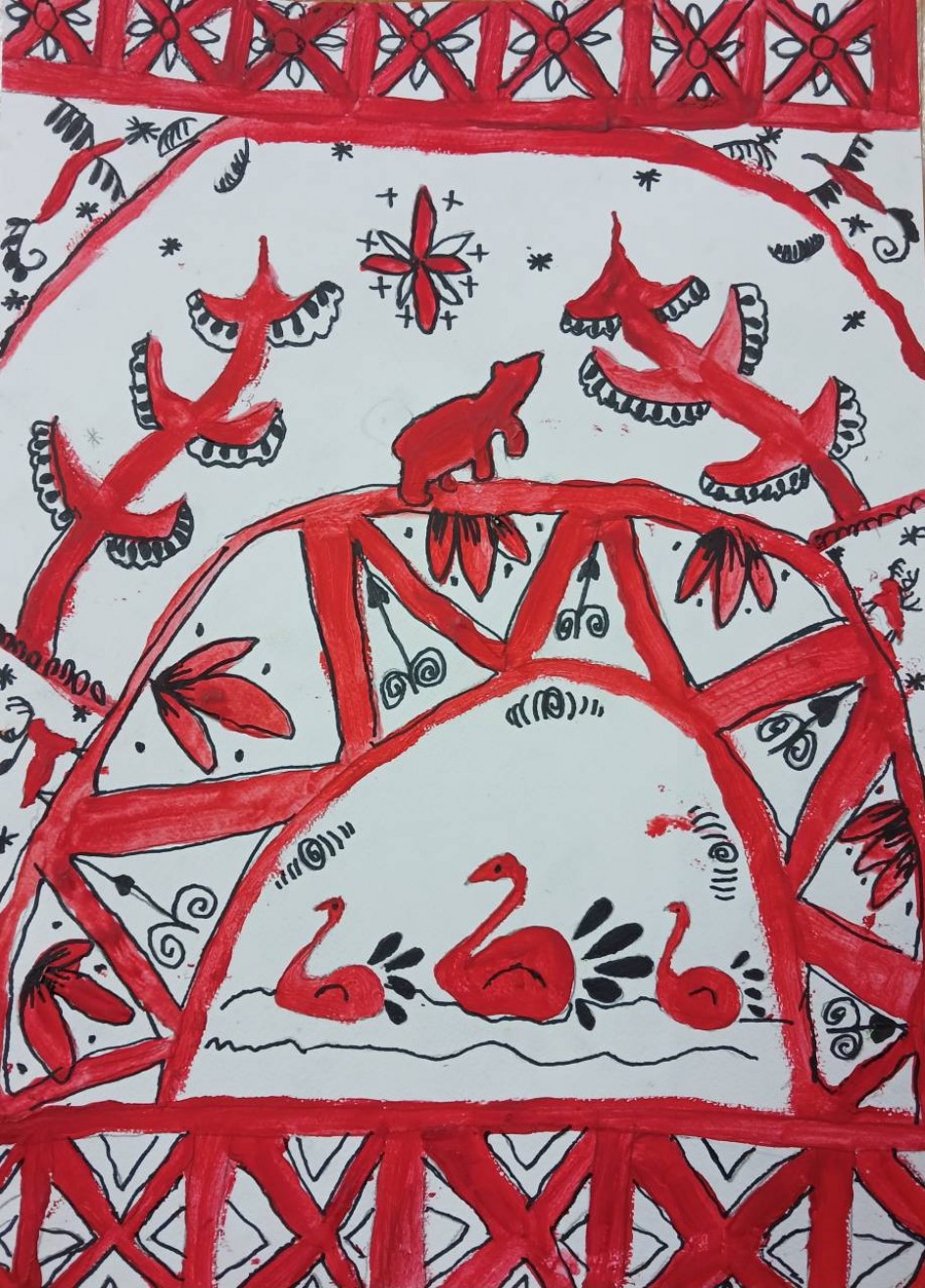 Мезенская роспись