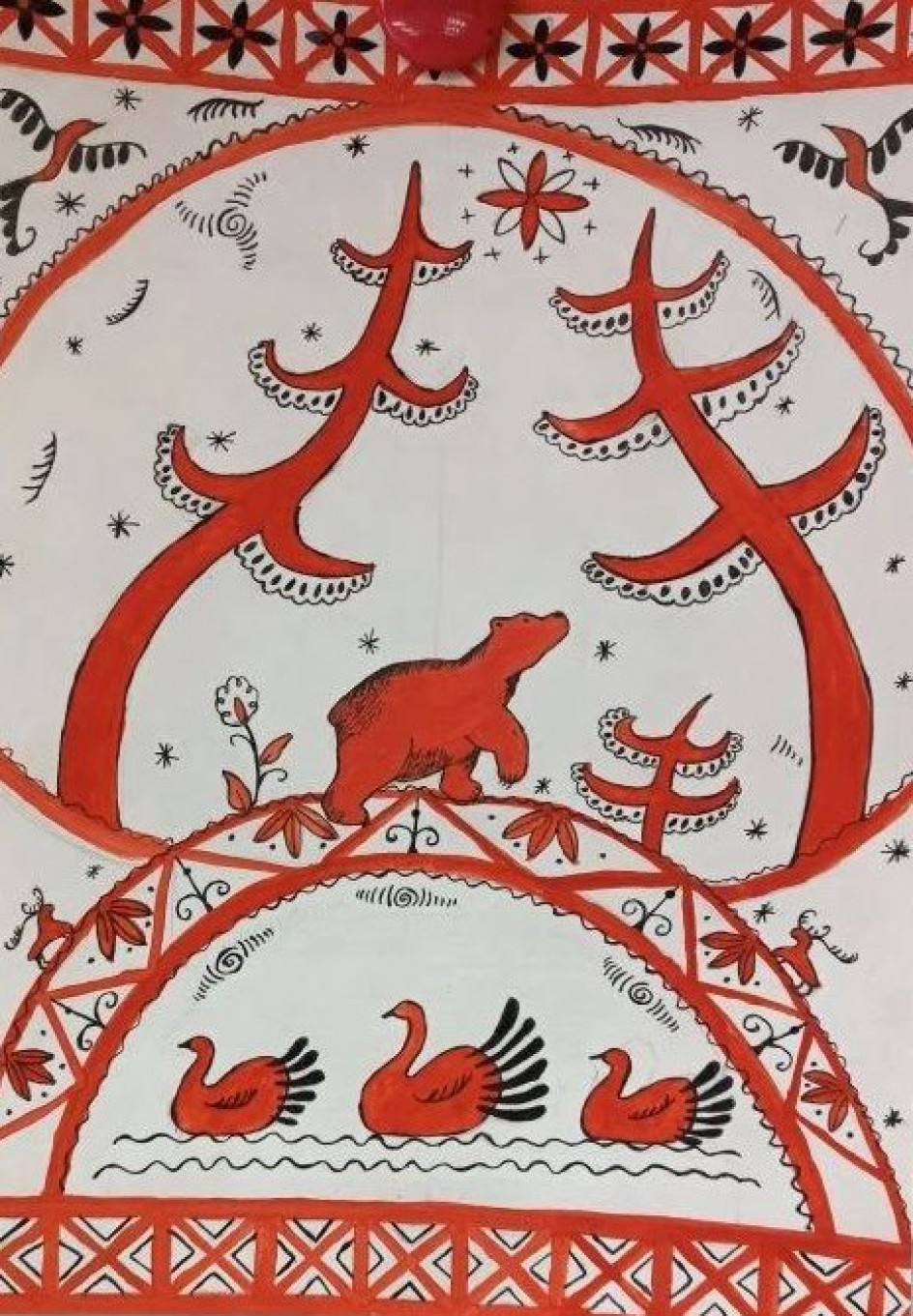 Мезенская роспись