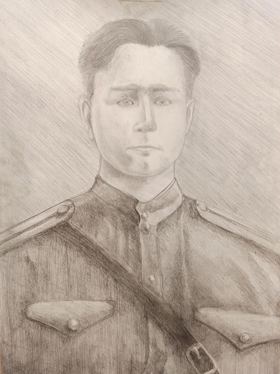 Портрет моего прадедушки- Соловьева Бориса Алексеевича.