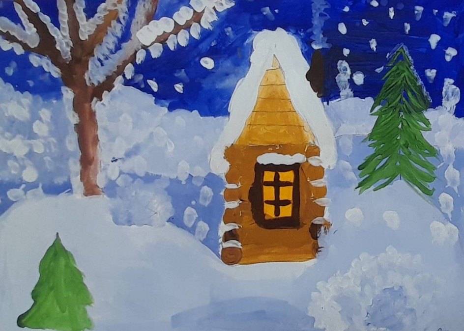 Белый снег пушистый в воздухе кружится