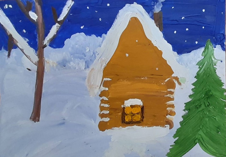 В лесной заснеженной глуши