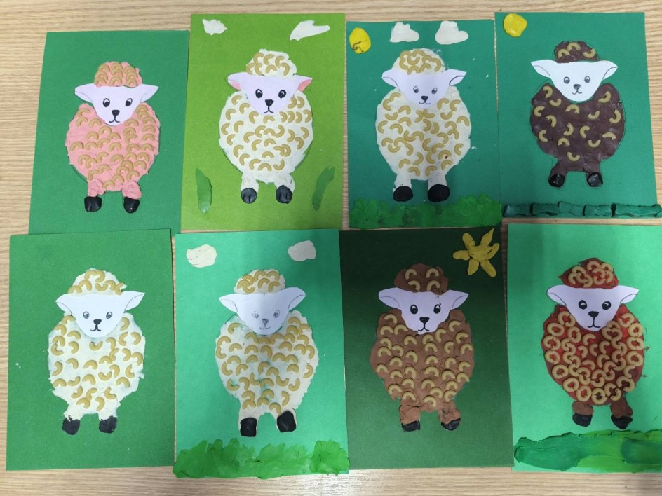 Пластилиновые овечки.