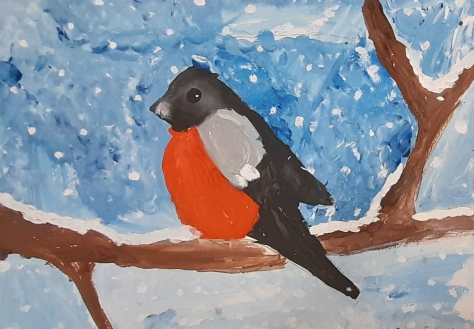 Посмотри - прилетели снегири