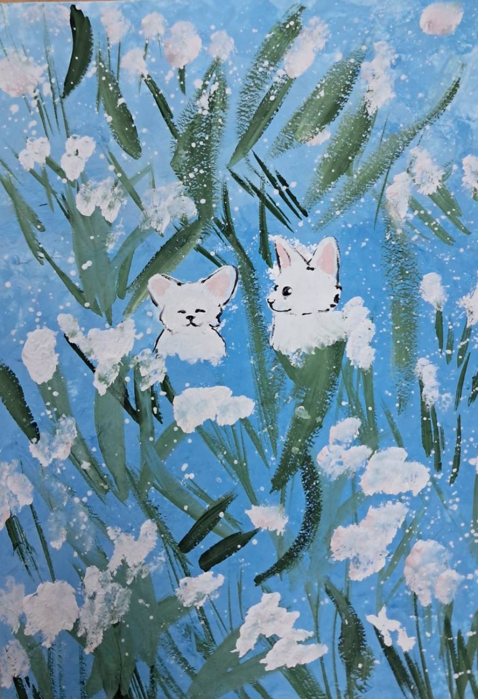 Белые цветы