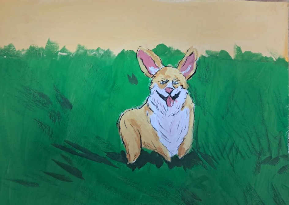 Весёлый корги