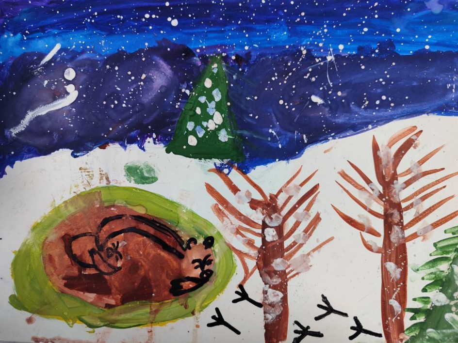 В зимнем лесу