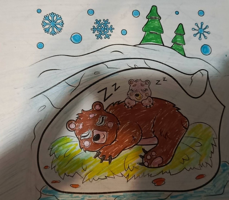 "Спит Медведь зимой в теплой берлоге"