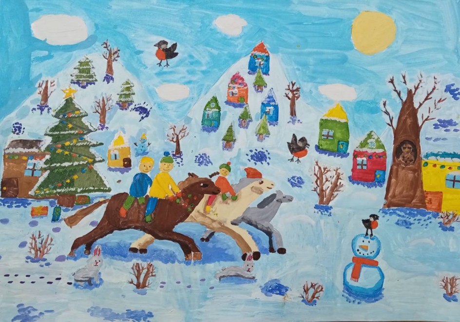 "С наступившим Годом Лошади!"